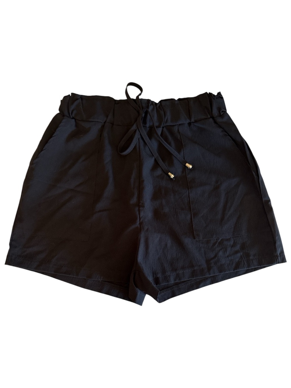 Black Drawstring Women's Shorts